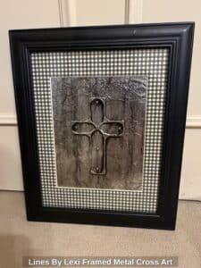 Lines-By-Lexi-Framed-Metal-Cross-Art