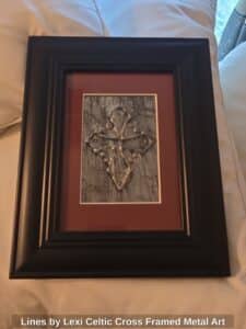 Lines-by-Lexi-Celtic-Cross-Framed-Metal-Art