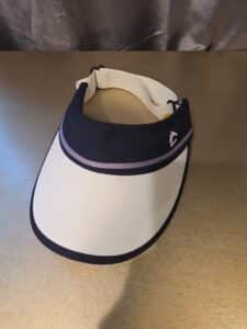 Louis-Castel-Golf-Visor-Navy-or-White-with-Purple-Stripe