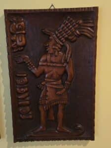 Mayan-Warrior-Wood-Carving