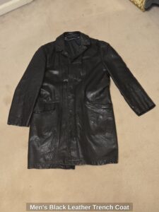 Mens-Black-Leather-Trench-Coat