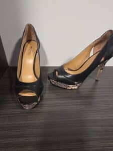 Michael-Kors-Black-Leather-Peep-Toe-Platform-Pumps-with-Snakeskin-Heel