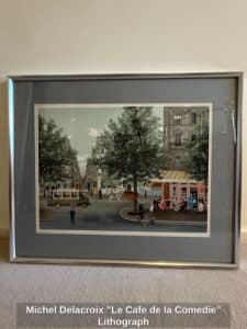 Michel-Delacroix-Le-Cafe-de-la-Comedie-Lithograph