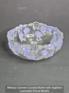 Mikasa-Carmen-Crystal-Bowl-with-Applied-Lavender-Floral-Motifs