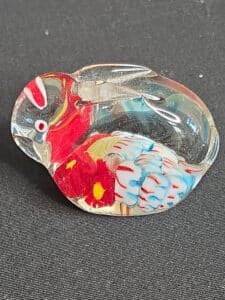 Millefiori-Glass-Animal-Figurines-Set-of-Cat-and-Rabbit-second-image