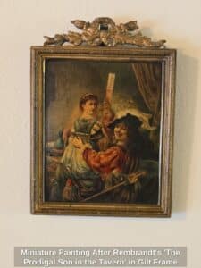 Miniature-Painting-After-Rembrandts-The-Prodigal-Son-in-the-Tavern-in-Gilt-Frame