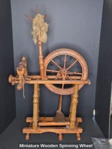 Miniature-Wooden-Spinning-Wheel