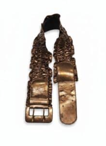 Miss-Sixty-Metallic-Bronze-Ruffled-Belt