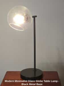 Modern-Minimalist-Glass-Globe-Table-Lamp-Black-Metal-Base-third-image