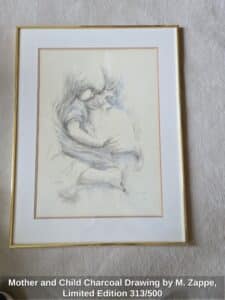 Mother-and-Child-Charcoal-Drawing-by-M.-Zappe-Limited-Edition-or