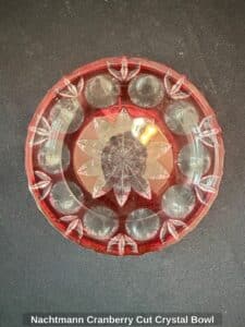 Nachtmann-Cranberry-Cut-Crystal-Bowl