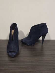 Nine-West-Navy-Blue-Suede-Peep-Toe-Booties