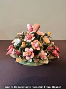 Nuova-Capodimonte-Porcelain-Floral-Basket