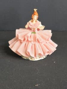 Original-Germany-Porcelain-Figurine-of-a-Lady-with-a-Rose