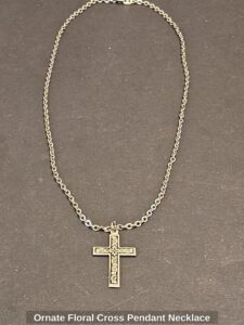 Ornate-Floral-Cross-Pendant-Necklace