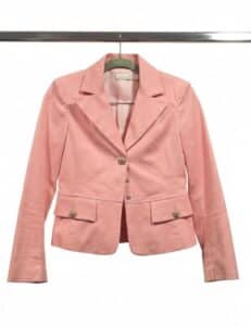 PINKO-Womens-Pink-Single-Breasted-Blazer