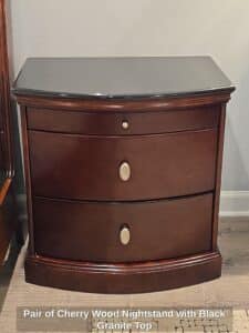 Pair-of-Cherry-Wood-Nightstand-with-Black-Granite-Top