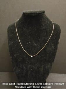 Rose-Gold-Plated-Sterling-Silver-Solitaire-Pendant-Necklace-with-Cubic-Zirconia