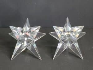 Rosenthal-Crystal-Star-Candle-Holders