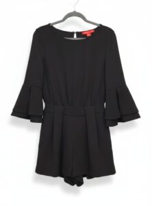 Saks-Fifth-Avenue-Black-Bell-Sleeve-Romper