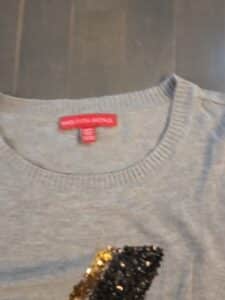 Saks-Fifth-Avenue-Sequin-Lightning-Bolt-Pullover-Sweater-third-image