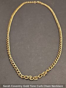 Sarah-Coventry-Gold-Tone-Curb-Chain-Necklace