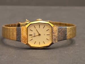 Seiko-Womens-Gold-Tone-Octagonal-Case-Quartz-Watch