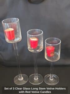 Set-of-Clear-Glass-Long-Stem-Votive-Holders-with-Red-Votive-Candles