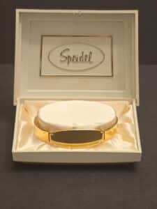 Speidel-Gold-Tone-ID-Bracelet-in-Original-Box