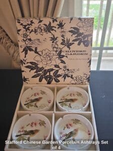Stafford-Chinese-Garden-Porcelain-Ashtrays-Set-of-third-image