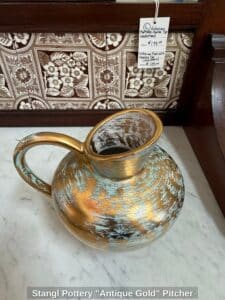 Stangl-Pottery-Antique-Gold-Pitcher