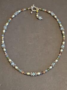 Sterling-Silver-Beaded-Necklace-with-Crystal-Accents