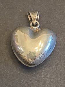 Sterling-Silver-Puffy-Heart-Pendant-Mexico