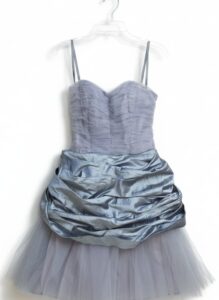 Strapless-Ruched-Bodice-Tulle-Gown-with-Overskirt-Bow-third-image-Copy