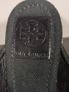 Tory-Burch-Black-Canvas-Espadrille-Wedge-Sandals-with-Gold-Double-T-Logo-fourth-image