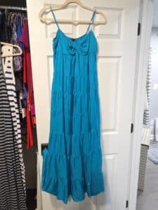 Turquoise-Tiered-Maxi-Dress