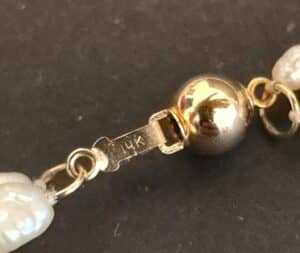 Two-Strand-Freshwater-Pearl-Necklace-and-Bracelet-Set-with-k-Gold-Beads-and-Amethyst-Accents-third-image