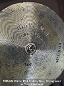 US-mm-M-Artillery-Shell-Casing-used-as-Trench-Art-Vase-fifth-image