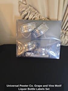 Universal-Pewter-Co.-Grape-and-Vine-Motif-Liquor-Bottle-Labels-Set