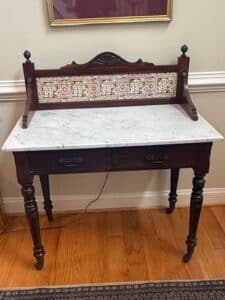 Victorian-Eastlake-Marble-Top-Washstand-with-Tiled-Backsplash