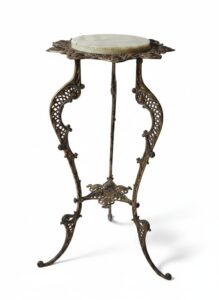 Victorian-Gilt-Metal-and-Onyx-Pedestal-Stand