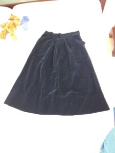 Vintage-Black-Velvet-Midi-Skirt-second-image-Copy