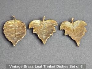 Vintage-Brass-Leaf-Trinket-Dishes-Set-of