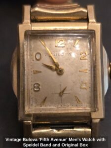 Vintage-Bulova-Fifth-Avenue-Mens-Watch-with-Speidel-Band-and-Original-Box-second-image