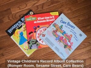 Vintage-Childrens-Record-Album-Collection-Romper-Room-Sesame-Street-Care-Bears
