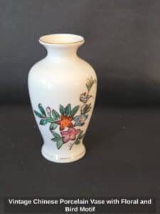 Vintage-Chinese-Porcelain-Vase-with-Floral-and-Bird-Motif