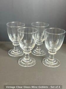 Vintage-Clear-Glass-Wine-Goblets-Set-of-Copy