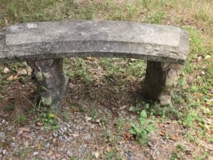 Vintage-Concrete-Garden-Bench-with-Floral-Carvings