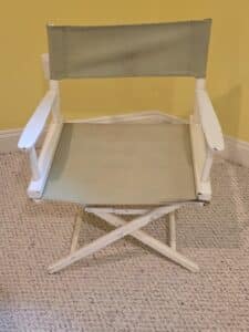 Vintage-Directors-Chair-White-Frame-Sage-Green-Canvas