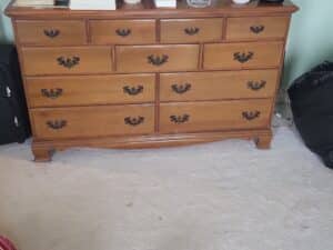 Vintage-Ethan-Allen-American-Traditional-Solid-Maple-Drawer-Dresser